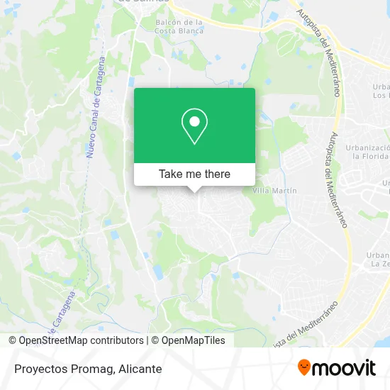 Proyectos Promag map