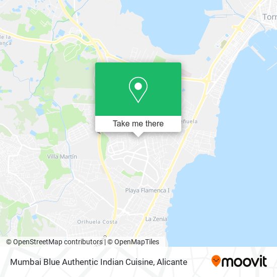 Mumbai Blue Authentic Indian Cuisine map