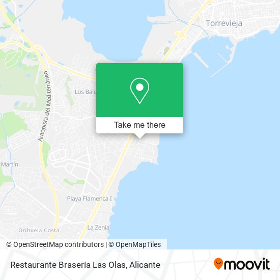 Restaurante Brasería Las Olas map