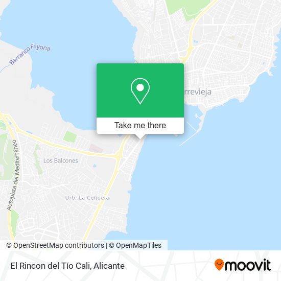 El Rincon del Tío Cali map
