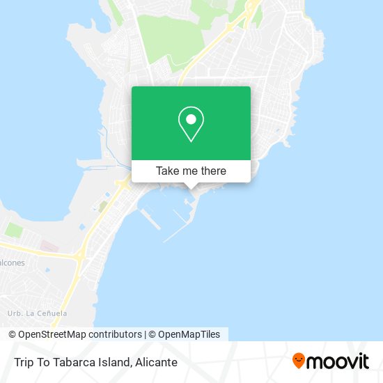 Trip To Tabarca Island map