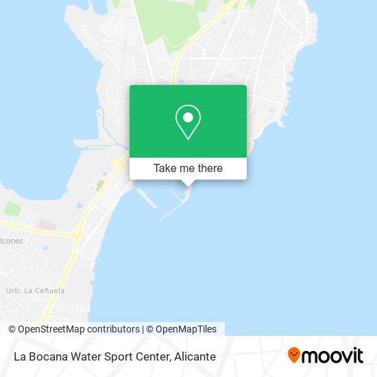 La Bocana Water Sport Center map