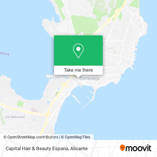 Capital Hair & Beauty Espana map