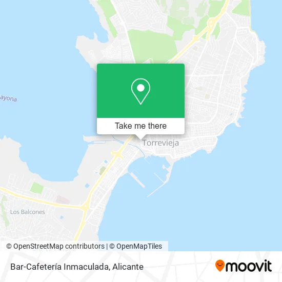 Bar-Cafetería Inmaculada map