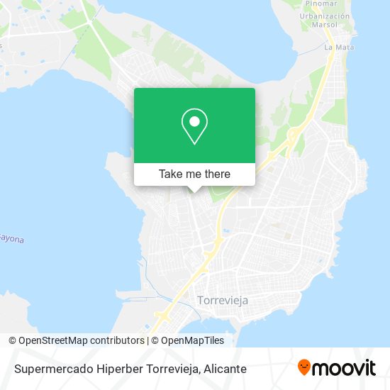Supermercado Hiperber Torrevieja map