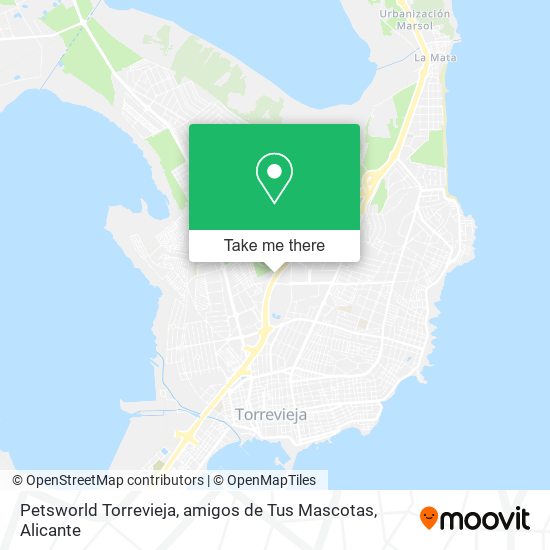 Petsworld Torrevieja, amigos de Tus Mascotas map