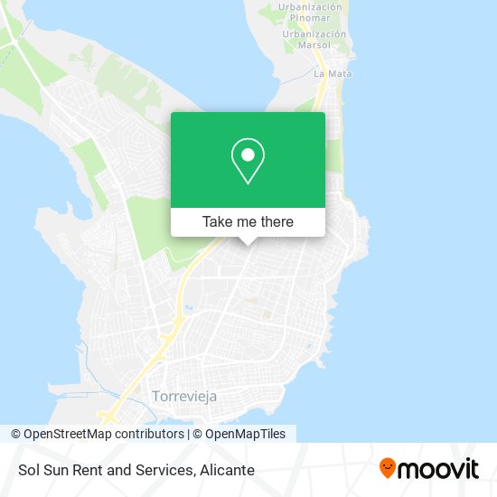 Sol Sun Rent and Services map