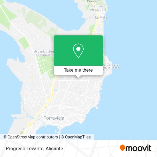 Progreso Levante map