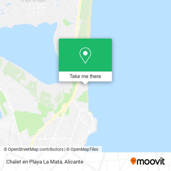 Chalet en Playa La Mata map
