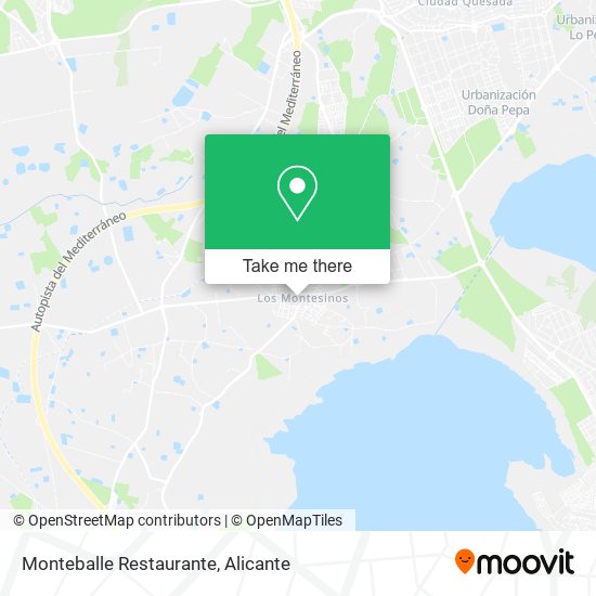 Monteballe Restaurante map