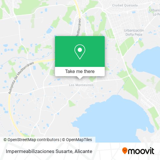 Impermeabilizaciones Susarte map