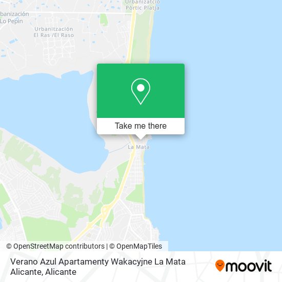 Verano Azul Apartamenty Wakacyjne La Mata Alicante map