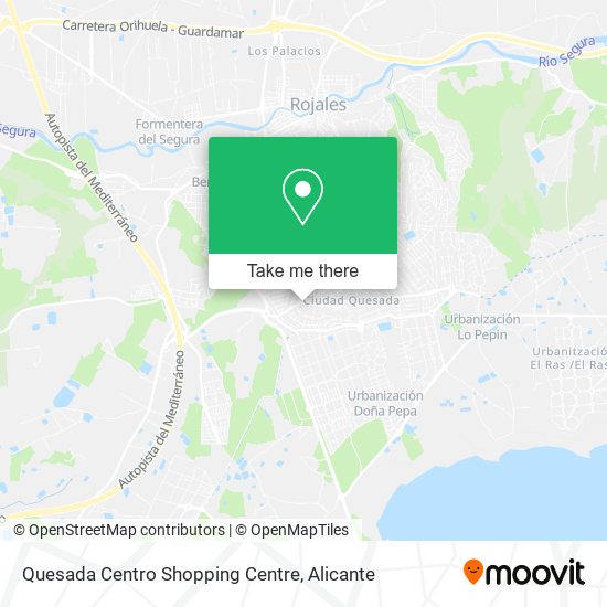 Quesada Centro Shopping Centre map