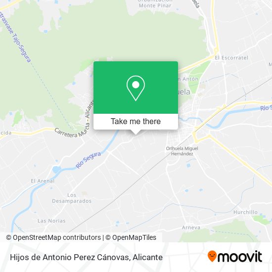 Hijos de Antonio Perez Cánovas map