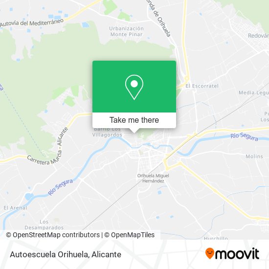 Autoescuela Orihuela map