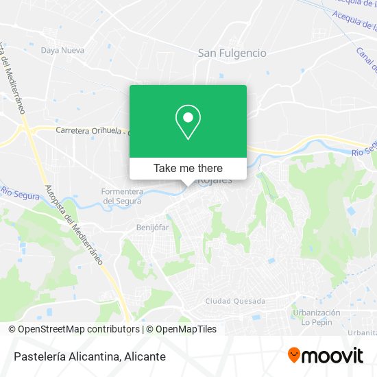 Pastelería Alicantina map
