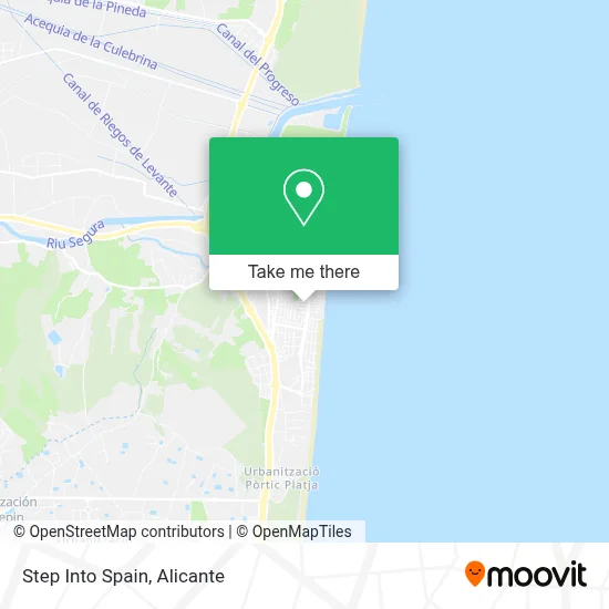 Step Into Spain map