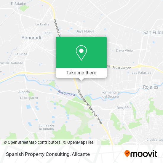 Spanish Property Consulting map