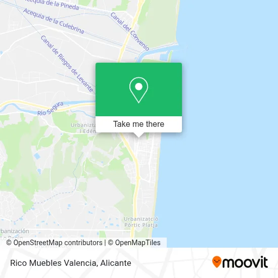 Rico Muebles Valencia map