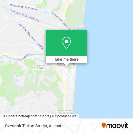 Overlook Tattoo Studio map