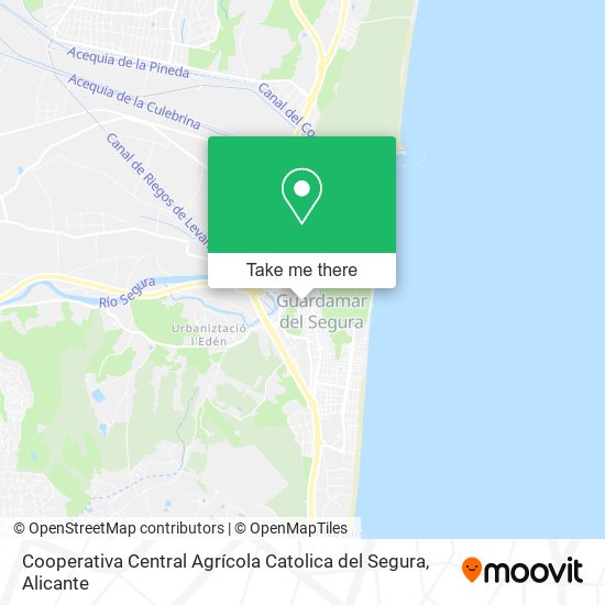 Cooperativa Central Agrícola Catolica del Segura map