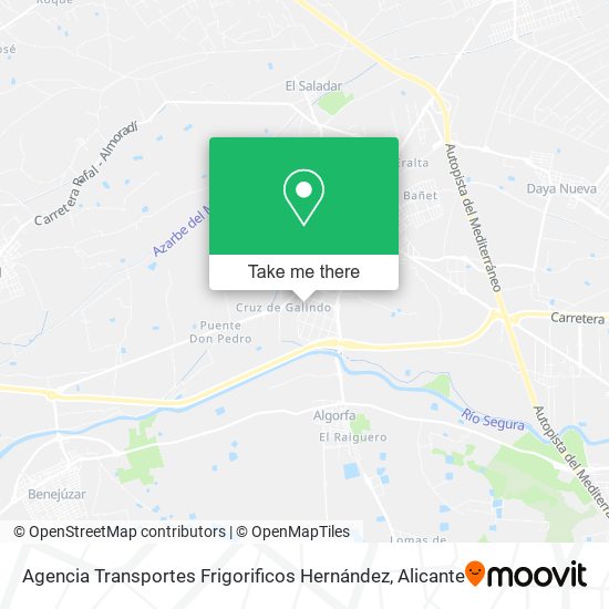 Agencia Transportes Frigorificos Hernández map