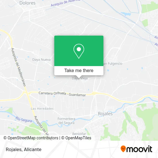 Rojales map