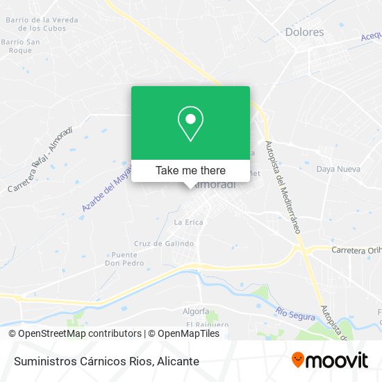Suministros Cárnicos Rios map
