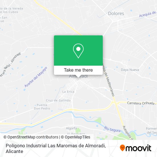 Polígono Industrial Las Maromas de Almoradi map