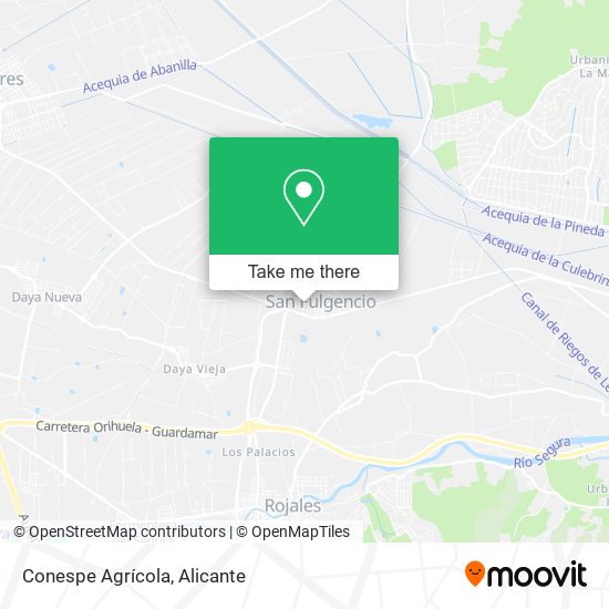 Conespe Agrícola map