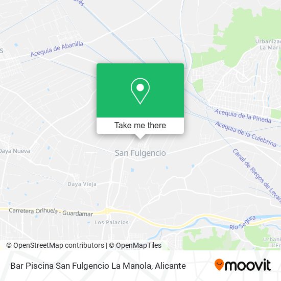 Bar Piscina San Fulgencio La Manola map