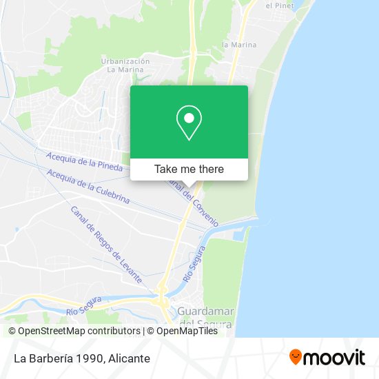 La Barbería 1990 map