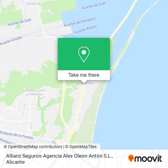 Allianz Seguros-Agencia Alex Oleon Antón S.L. map