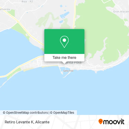 Retiro Levante K map