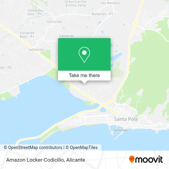 Amazon Locker-Codicilio map