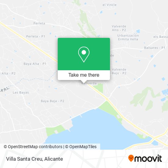 Villa Santa Creu map