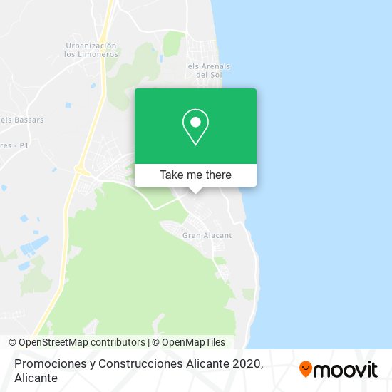 Promociones y Construcciones Alicante 2020 map