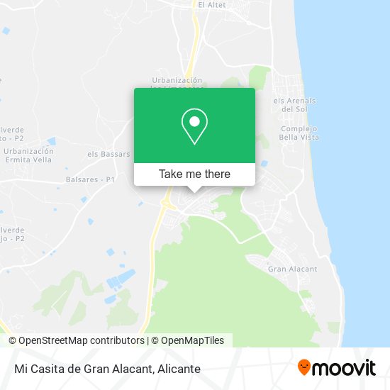 Mi Casita de Gran Alacant map