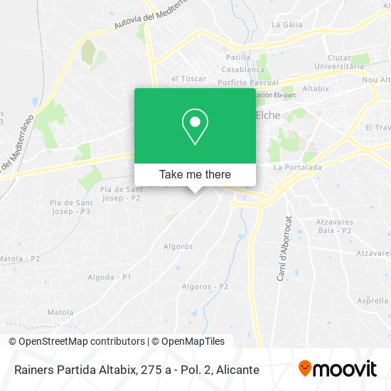 Rainers Partida Altabix, 275 a - Pol. 2 map
