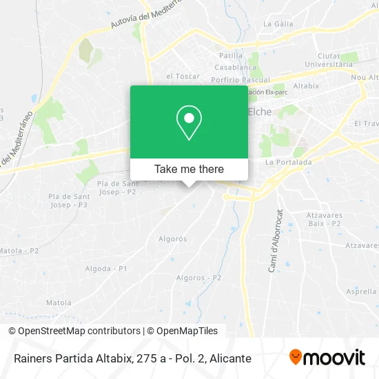 Rainers Partida Altabix, 275 a - Pol. 2 map