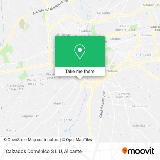 Calzados Doménico S L U map