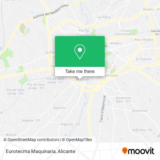 Eurotecma Maquinaria map