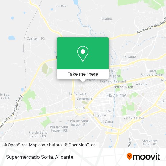 Supermercado Sofía map