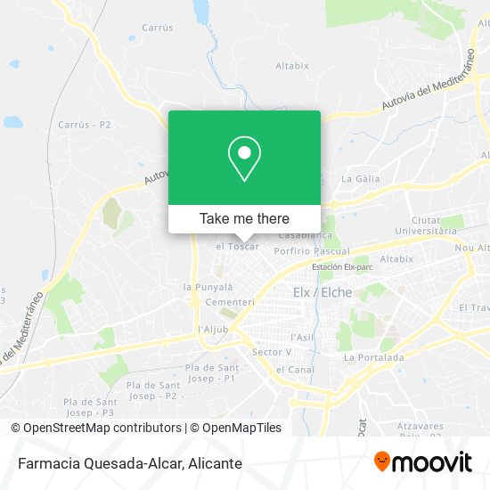 Farmacia Quesada-Alcar map