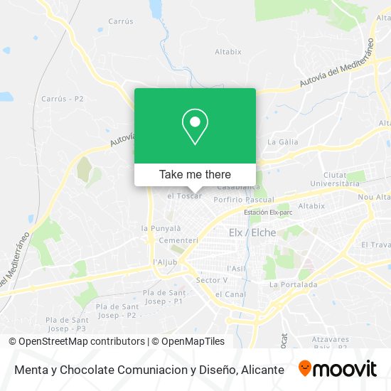 Menta y Chocolate Comuniacion y Diseño map