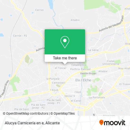 Alucya Carnicería en e map