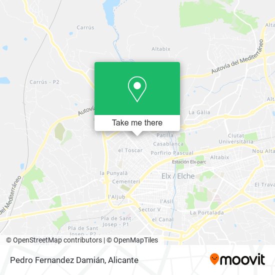 Pedro Fernandez Damián map
