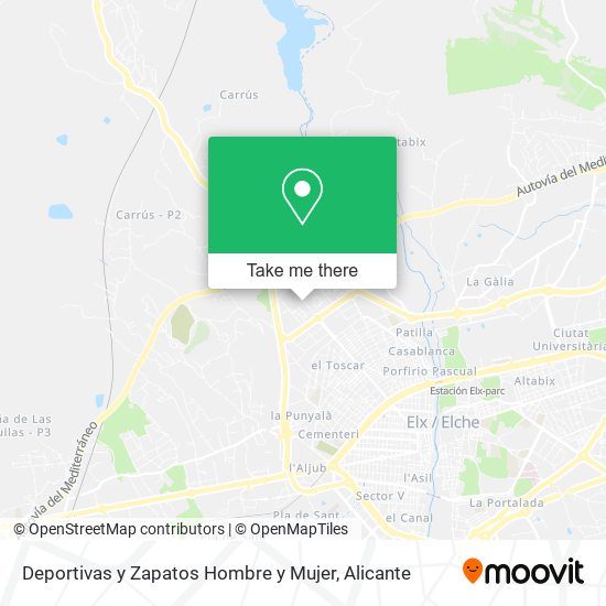 Deportivas y Zapatos Hombre y Mujer map