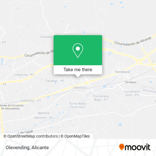 Olevending map