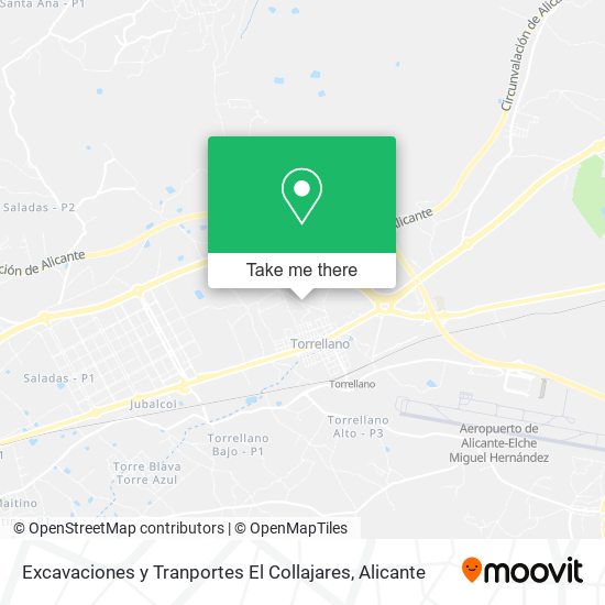 Excavaciones y Tranportes El Collajares map